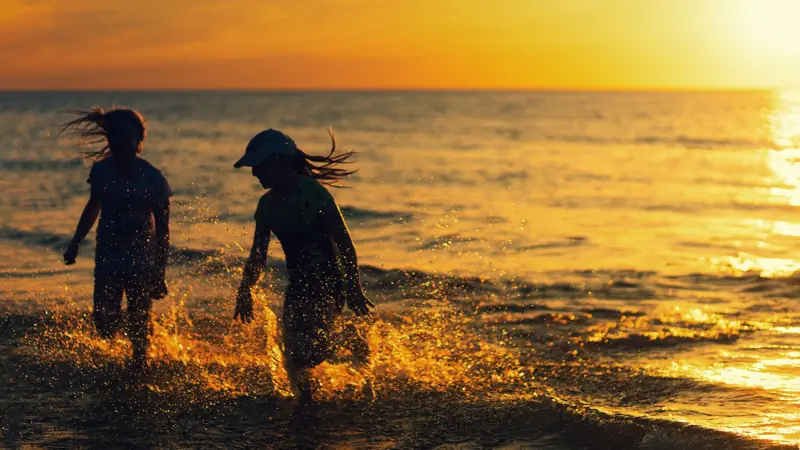 Running to the water